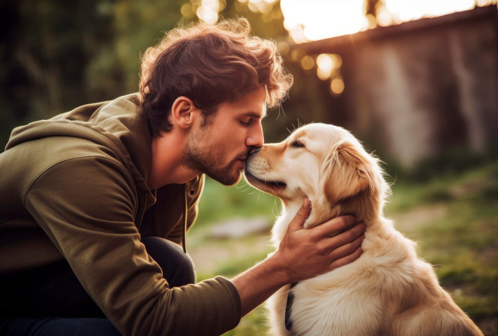 portrait person caring their pet (1)